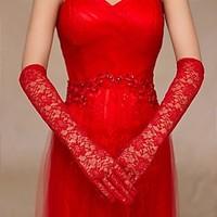 Lace Elbow Length Wedding/Party Glove