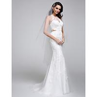 lan ting bride trumpet mermaid wedding dress beautiful back court trai ...