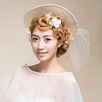 Lace Flax Net Headpiece-Wedding Special Occasion Fascinators Hats Birdcage Veils 1 Piece