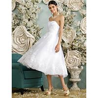 lan ting bride a line wedding dress reception little white dress tea l ...