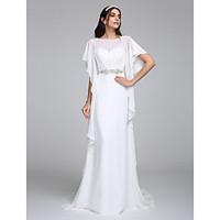 lan ting bride sheath column wedding dress beautiful back chapel train ...