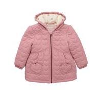 Ladybird Toddler Girls Heart Quilted Jacket