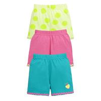 Ladybird Baby Girls Pack of Three Bright Summer Shorts