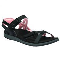 lady santa cruz sandal black tan