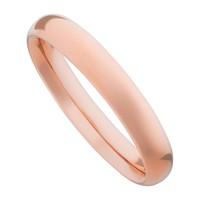 Ladies\' 9ct rose gold 3mm classic court wedding ring