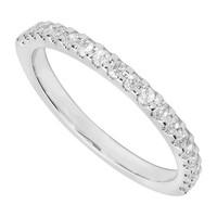 ladies platinum 025 carat diamond claw set wedding ring