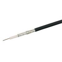 Labgear Black Single 1mm CCS 75Ohm RG6 Digital Satellite Aerial Cable With Foam Filled PE & Aluminium Foil 27600AL/27615AL