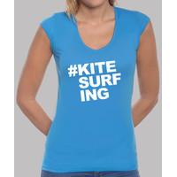 Ladies #kitesurfing t-shirt white