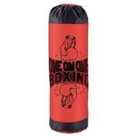 large punch bag with gloves