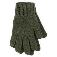 Ladies 1 Pair SockShop of London Made In Scotland 100% Cashmere Plain Gloves In Green