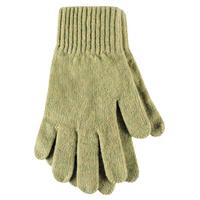 Ladies 1 Pair SockShop of London Made In Scotland 100% Cashmere Plain Gloves In Green