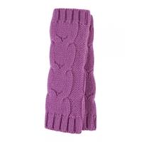 Ladies Great and British Knitwear 100% Cashmere Cable Knit Fingerless Gloves. Made