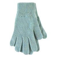 Ladies 1 Pair SockShop of London Made In Scotland 100% Cashmere Plain Gloves In Green