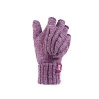 ladies 1 pair heat holders 23 tog heatweaver yarn fingerless gloves wi ...