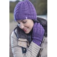 ladies 1 pack heat holders 34 tog heatweaver yarn hat in purple