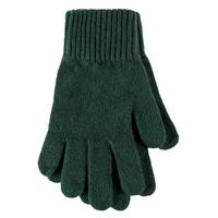 Ladies 1 Pair SockShop of London Made In Scotland 100% Cashmere Plain Gloves In Green