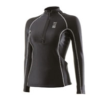 Ladies Thermocline Zipped Long Sleeve Top