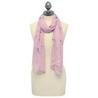 Ladies Bird Print Lightweight Scarf Candy Pink Colour 182 x 70cm - Candy Pink