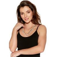 Ladies Facet Bead Multi Chain Necklace - Multicolour