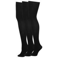 Ladies Everyday Plain Rich Navy Blue 40 Denier Tights 3 Pack - Black