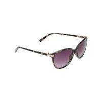 Ladies Metal Trim Cat Eye Sunglasses Grey Tortoiseshell CE mark and UV protection - Grey