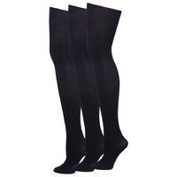 Ladies Everyday Plain Rich Navy Blue 40 Denier Tights 3 Pack - Navy