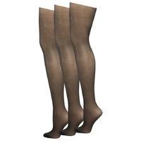 ladies classic matt finish 15 denier tights 3 pack black