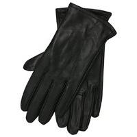 Ladies classic premium genuine leather gloves black or brown - Black