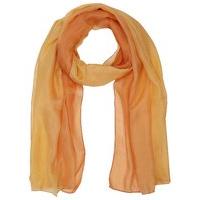 Ladies pure silk ombre rectangular scarf graduated dye effect - Yellow