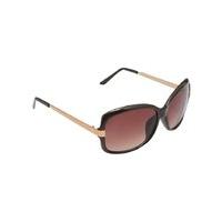 Ladies Rose Gold and Brown Sunglasses CE mark and UV protection - Brown