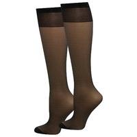 Ladies 20 denier knee high everyday tights - 3 pack - Black