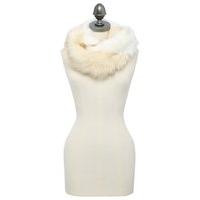 Ladies Luxe Faux Fur Cosy Wrap Around Snood One Size - Natural