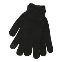 Ladies touch screen knitted gloves for smart phones touch screen phones ipod - Black