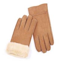 Ladies Charlotte Sheepskin Gloves Chestnut Small