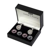 Ladies Assorted Crystal Cufflink Set