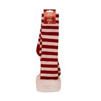 ladies striped christmas socks