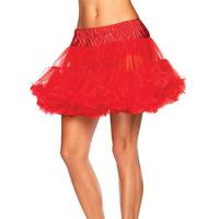 Layered Tulle Petticoat Red