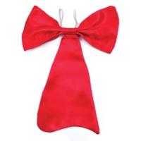 Large Red Elasticated Bow Tie