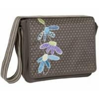 Lassig Casual Messenger Bag Flower Slate