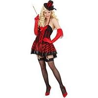 Ladies Burlesque Girl Costume Small Uk 8-10 For Wild West Saloon Girl Moulin