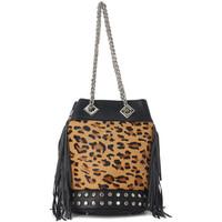 La Carrie Bag big bucket bag in spotted cow hair women\'s Shoulder Bag in Other