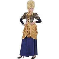 ladies blue marquise dress costume small uk 8 10 for regency 17th 18th ...