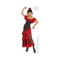 ladies senorita costume medium uk 10 12 for spanish spain fancy dress