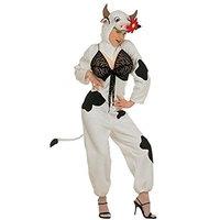 Ladies Sexy Cow Animal Costume Large Uk 14-16 For Wild West Fancy Dress