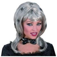 Ladies Spiderlady S With Spiders In Polybag Wig For Hair Accessory Fancy Dress