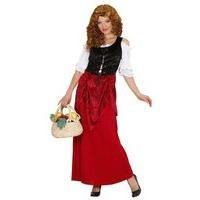 Ladies Tavern Wench Costume Extra Large Uk 18-20 For Medieval Fancy Dress