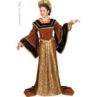 Ladies Tudor Woman Costume Medium Uk 10-12 For Medieval Royalty Fancy Dress