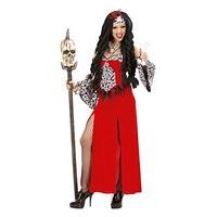 Ladies Voodoo Priestess Costume Small Uk 8-10 For Tropical Africa Indiana Fancy