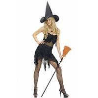 Ladies Witch Costume Large Uk 14-16 For Halloween Fancy Dress