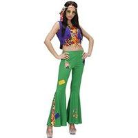 ladies woodstock hippie girl costume large uk 14 16 for 60s 70s hippy  ...